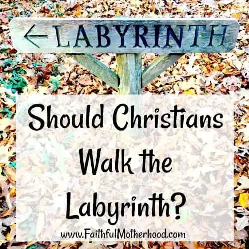 Labyrinth Sign Should Christians walk the labyrinth