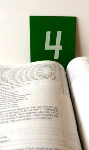 Bible with 4 in the background - overcome Bible study excuses