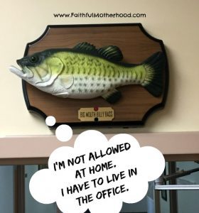 Billy Bass Fish above door