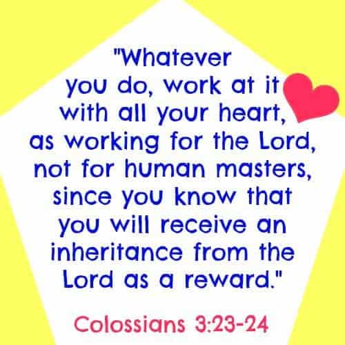 Quote from Colossians 3:23-24