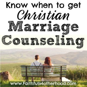 Struggling with when to get marriage counseling? Marriage is hard. Get five powerful reasons why you should get Christian couples counseling early! All couples need marriage counseling – think of it as Marriage Coaching! #marriagecounseling #christiancouples #marriagehelp #couplescounseling #marriagecoaching #faithfulmotherhood Struggling with when to get marriage counseling? Marriage is hard. Get five powerful reasons why you should get Christian couples counseling early! All couples need marriage counseling – think of it as Marriage Coaching! #marriagecounseling #christiancouples #marriagehelp #couplescounseling #marriagecoaching #faithfulmotherhood