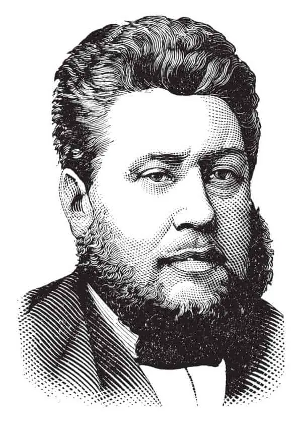 Vector drawing of Rev. Charles Spurgeon